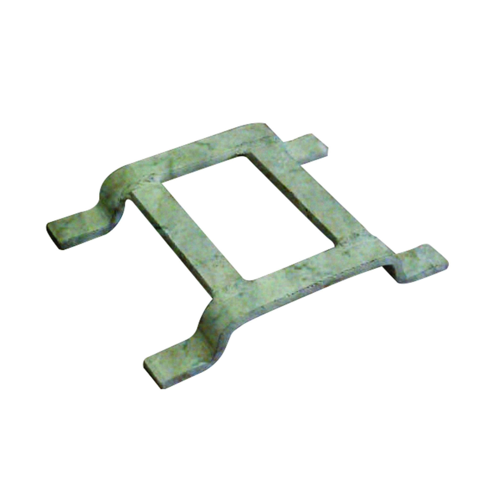 Checkers Double Flat Link for Ground Protection Mats — Turn-A-Link, Galvanized, Model# FTL-D-G
